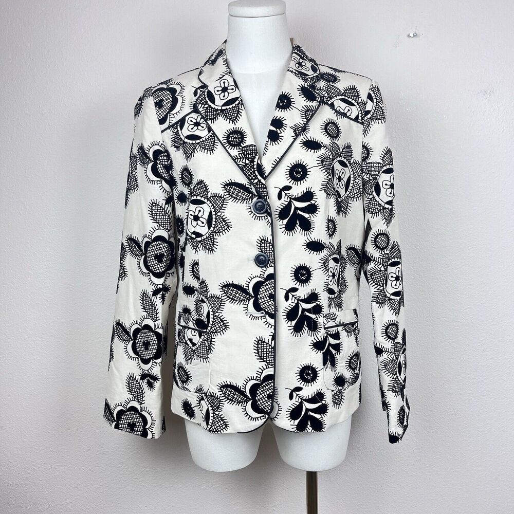 Victor Costa Occasion Blazer Womens Extra Small Floral Party Office Secretary